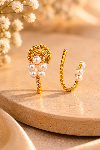 Pearls Before Plans Nosepin/Earcuff