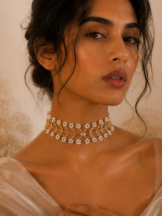Pearl Choker Cum Hairband