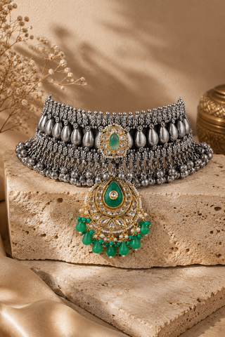 Emerald Mehfil Choker