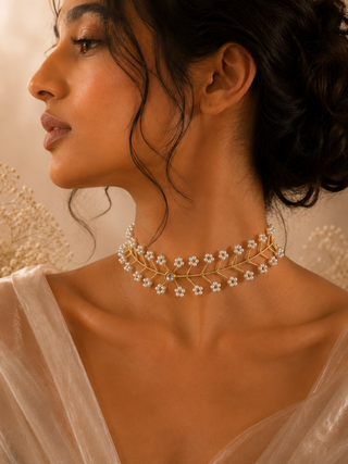 Pearl Choker Cum Hairband
