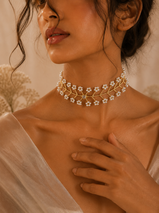 Pearl Choker Cum Hairband