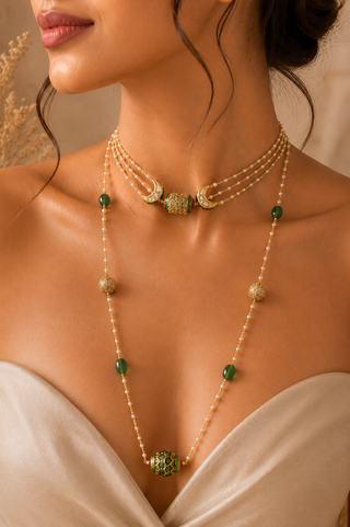 Wander In Green Necklace