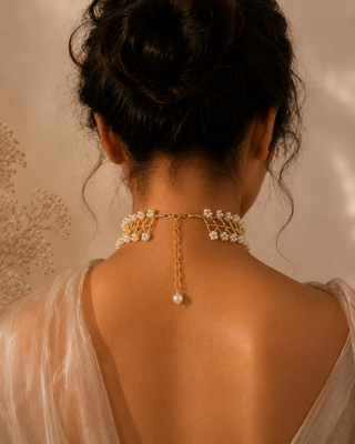 Pearl Choker Cum Hairband
