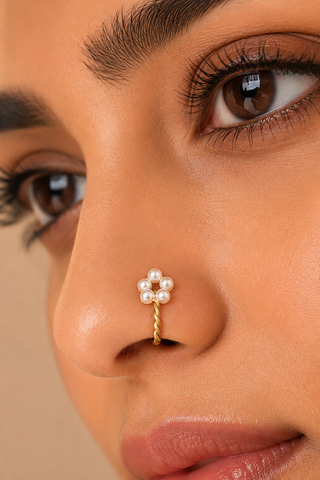 Pearls Before Plans Nosepin/Earcuff