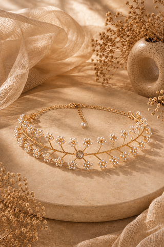 Pearl Choker Cum Hairband