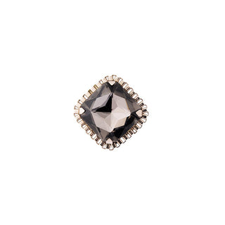 CRYSTAL WHITE FINGER RING (RJR21) image 0