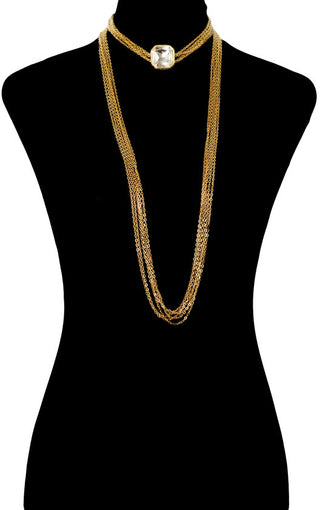 QUIRKY CRYSTAL BODYCHAIN (RJMBJ37) image 3