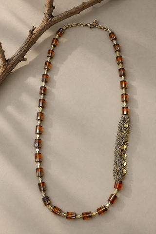 Drama On The Side Necklace