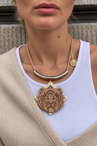 Carved Roar Necklace