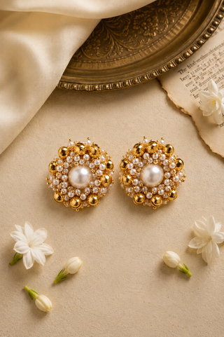Pearls in Bloom Earrings