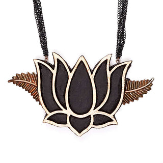 LOTUS LONG NECKLACE (RJN1229) image 2