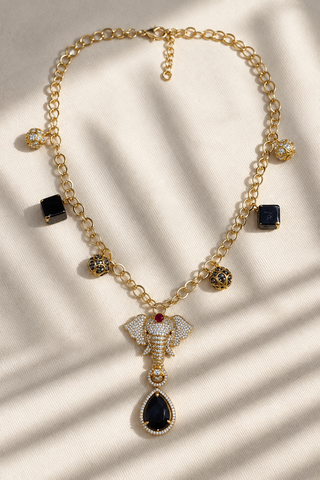 Ganesha Noir Necklace