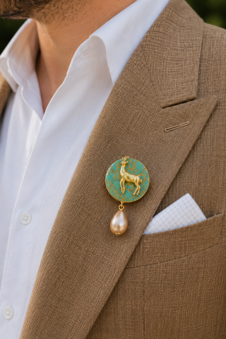 Turquoise Trail Brooch