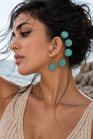 Patina Coin Trail Ear Cuff
