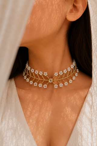 Pearl Choker Cum Hairband