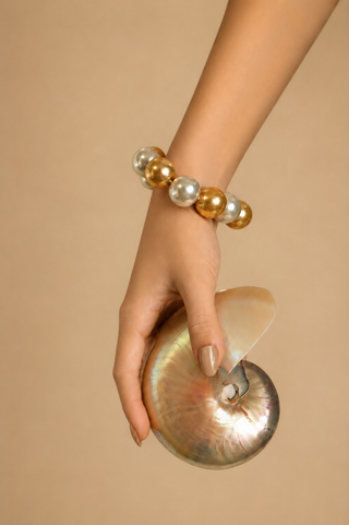 Golden Moon Pearl Bracelet