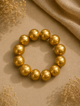 Anjani Dhawan In Gold Pearl Bracelet