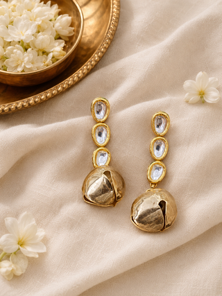 Kundan Drop-Off Earrings
