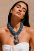 Denim Drama Necklace