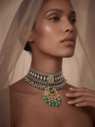 Emerald Mehfil Choker