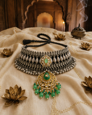 Emerald Mehfil Choker