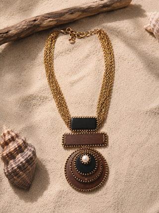 Wooden You Stare Necklace