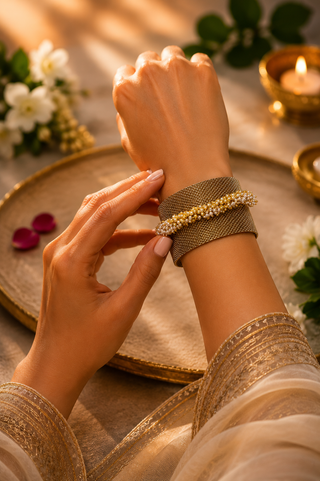 Golden Gupshup Bracelet