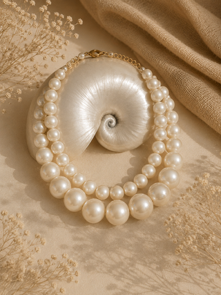 Diipa Khosla in Double Strand Pearl Necklace