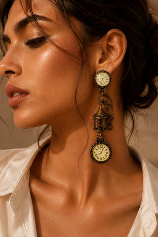 Caged in Time Earrings