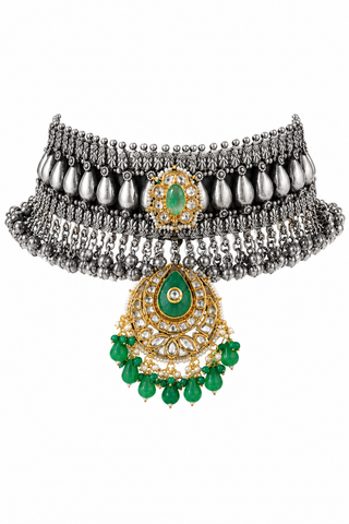 Emerald Mehfil Choker