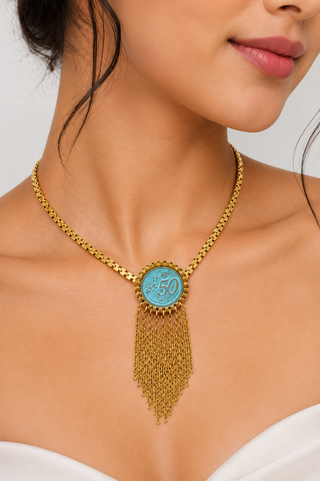 Teal the Show Necklace