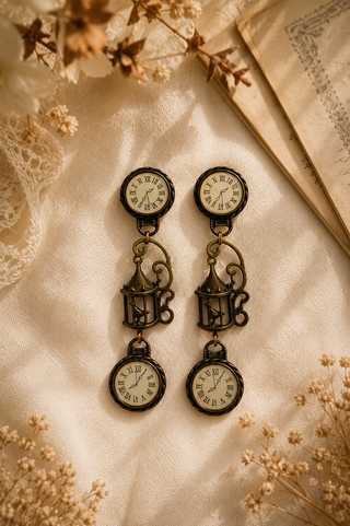 Caged in Time Earrings