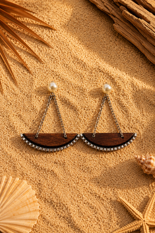 Wood & Float Earrings