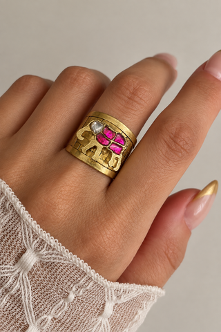 Elephant Mosaic Ring