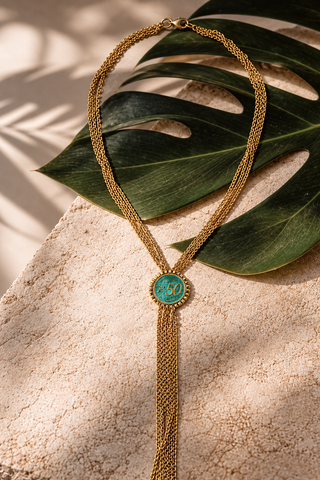 Teal with  Benefits Necklace
