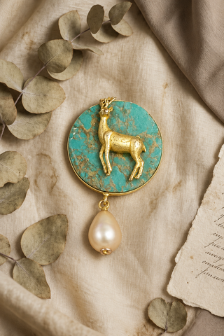 Turquoise Trail Brooch