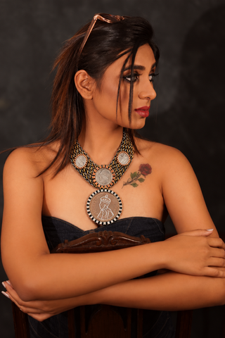 Crown & Coin Necklace