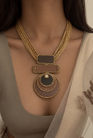 Wooden You Stare Necklace