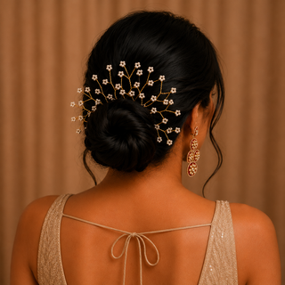 Kritika Kamra in Pearls in a Bun