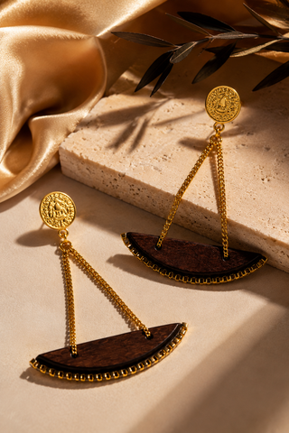 Wood & Float Earrings