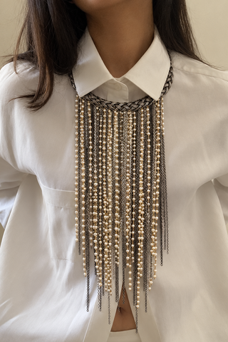 Falling Pearls Necklace