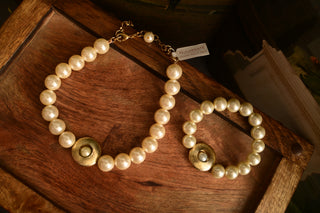 Neha Dhupia In Bloom & Pearl Choker