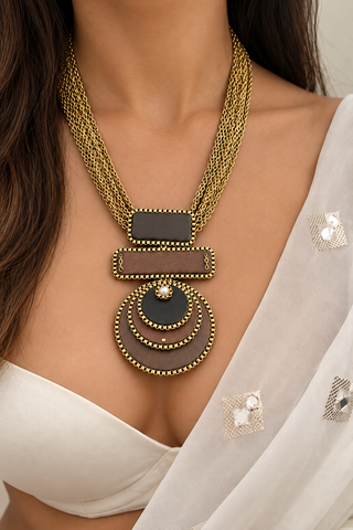 Wooden You Stare Necklace