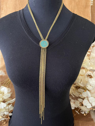 Teal with  Benefits Necklace