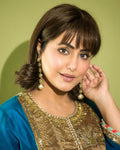 Hina Khan In Black diamond Mehfil Earrings