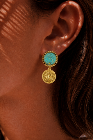 Minted in Blue Earrings