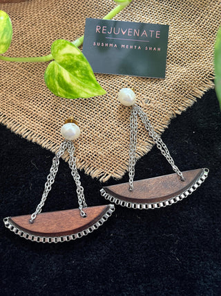 Wood & Float Earrings
