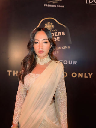 Elnaaz Norouzi In Pearl Cascade Statement Necklace