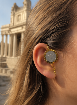 10 paisa golden earcuff