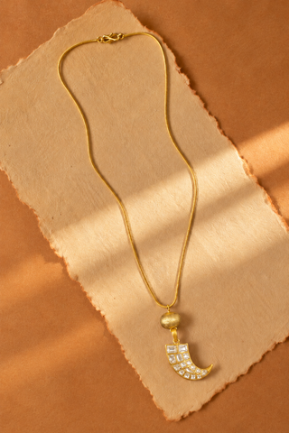 Kundan Tusk Necklace